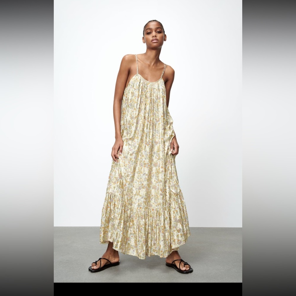 NWT GOLD FOILED MAXI